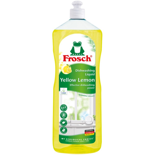Засіб для ручного миття посуду Frosch Лимон 1 л (4009175965929) – Frosch