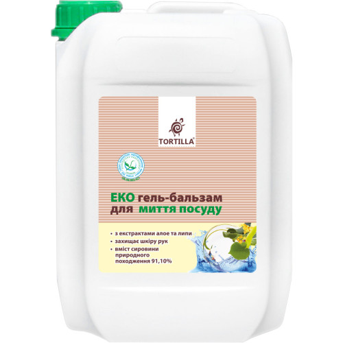 Средство для ручного мытья посуды Tortilla Эко гель-бальзам 4.7 л (4820178062558) – Tortilla