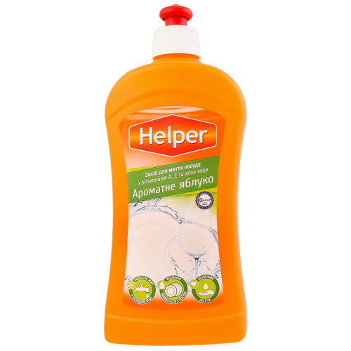 Средство для ручного мытья посуды Helper Ароматное яблоко 495 мл (4823019010251) – Helper