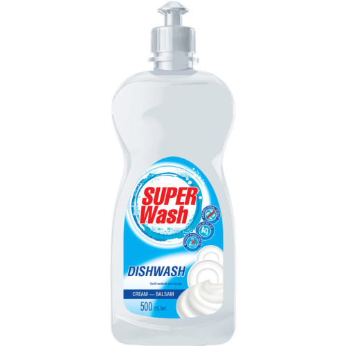 Средство для ручного мытья посуды Super Wash Крем-бальзам 500 мл (4820096034057) – Super Wash