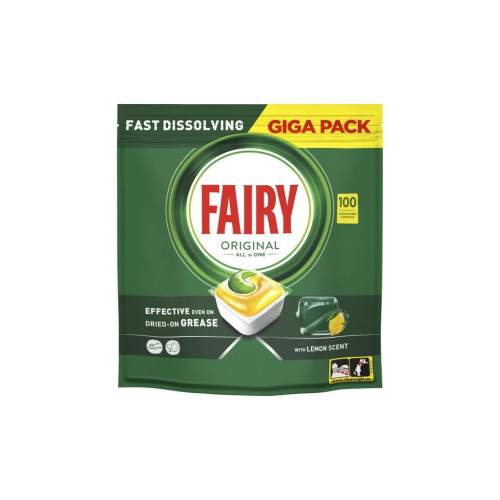 Таблетки для посудомийних машин Fairy Original All in One Lemon 100 шт. (8700216237383) – FAIRY (вид 1)