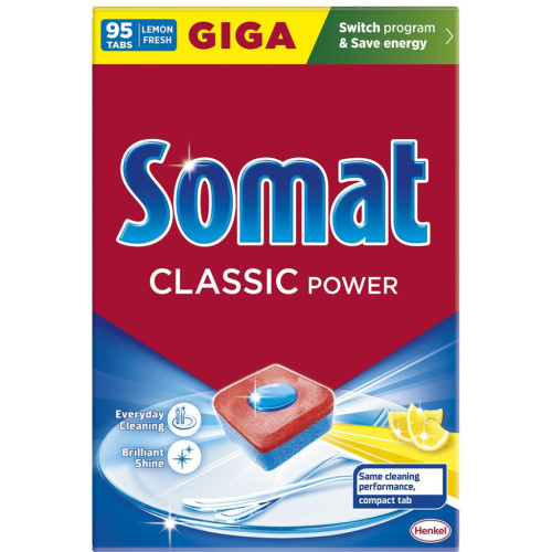 Таблетки для посудомийних машин Somat Classic Power 95 шт. (9000101810059) – Somat