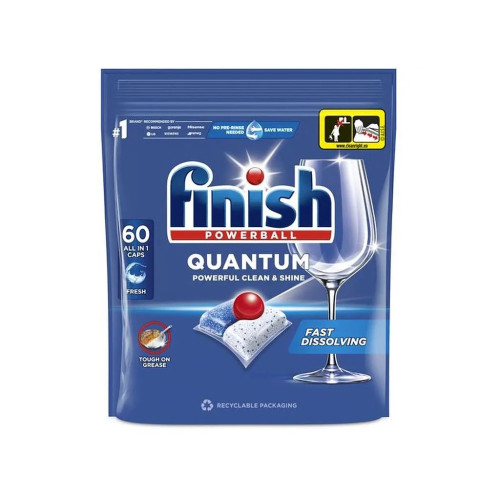 Таблетки для посудомоечных машин Finish Quantum All in 1 60 шт. (5908252004881/5908252015948) – Finish