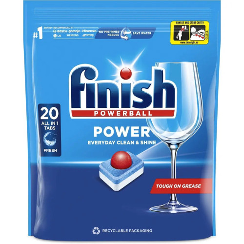 Таблетки для посудомоечных машин Finish All in 1 20 шт. (5900627090215) – Finish
