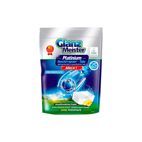 Таблетки для посудомоечных машин Glanz Meister Platinum All in 1 25 шт. (4260418933130) – Glanz Meister