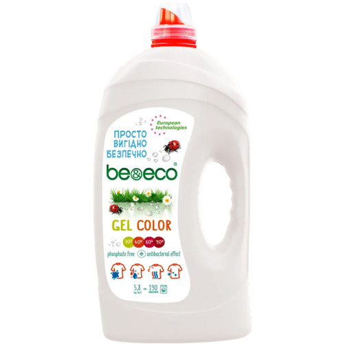 Гель для прання Be&Eco Color 5.8 л (4820168433610) – Be&Eco