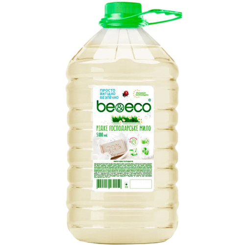 Гель для стирки Be&Eco мыло хозяйственное 5 л (4820168433498) – Be&Eco