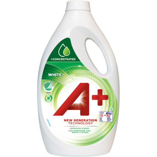 Гель для прання A+ White Для білих тканин 2.2 л (8435495810728) – A+