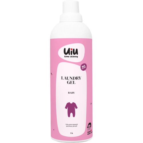 Гель для стирки UIU Baby для детских вещей без аромата 1 л (4820152332974) – UIU