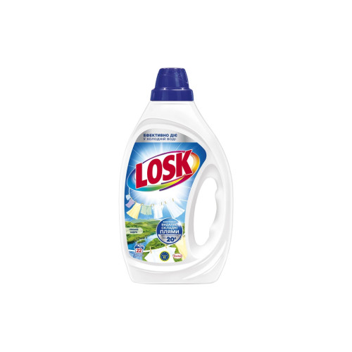 Гель для стирки Losk Горное Озеро Для белых и светлых вещей 990 мл (9000101599985) – Losk