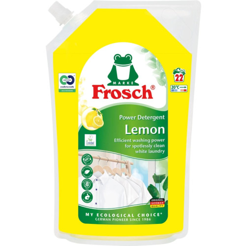 Гель для прання Frosch Лимон Дой-пак 1.5 л (4009175968302) – Frosch