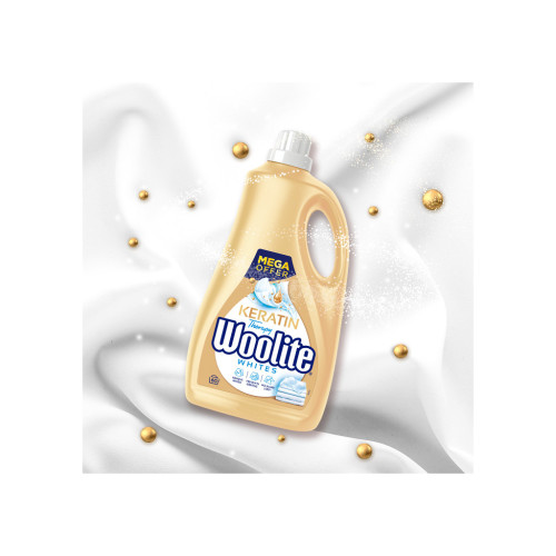 Гель для прання Woolite Для світлих та білих тканин З кератином 3.6 л (5900627090550) – Woolite (вид 2)