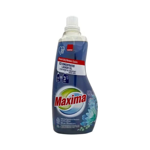 Гель для стирки Sano Maxima Blue Blossom Концентрированный 1.5 л (7290108356915) – Sano