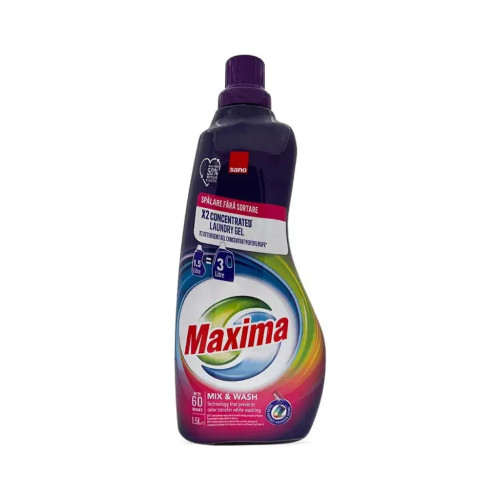 Гель для стирки Sano Maxima Mix & Wash Концентрированный 1.5 л (7290102992010) – Sano