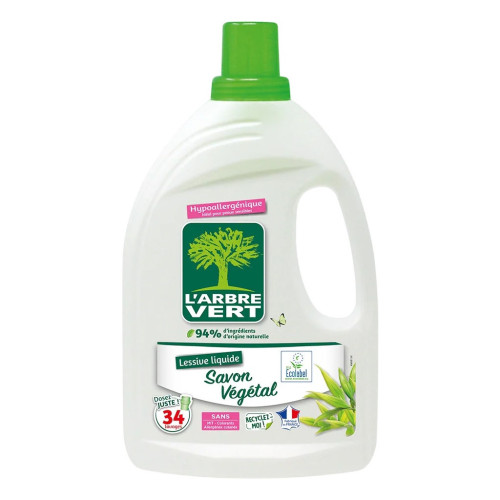 Гель для стирки L'Arbre Vert Растительное мыло 1.53 л (3450601046254) – L'Arbre Vert