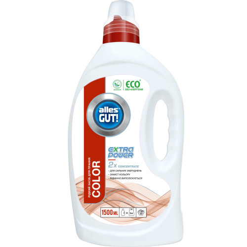 Гель для стирки Alles GUT! Eco Color Extra Power 1.5 л (4820189880455) – Alles GUT!