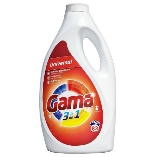 Гель для стирки Gama 3 in 1 Universal 3.735 л (8435495845546) – Gama