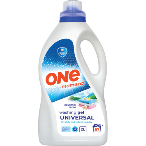 Гель для стирки One Moment Universal Mountain Fresh 2 л (4820096036853) – One Moment