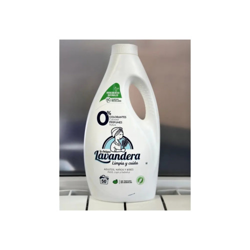 Гель для стирки La Antigua Lavandera Natural Без аромата 2.5 л (8435495843887) – La Antigua Lavandera (вид 1)