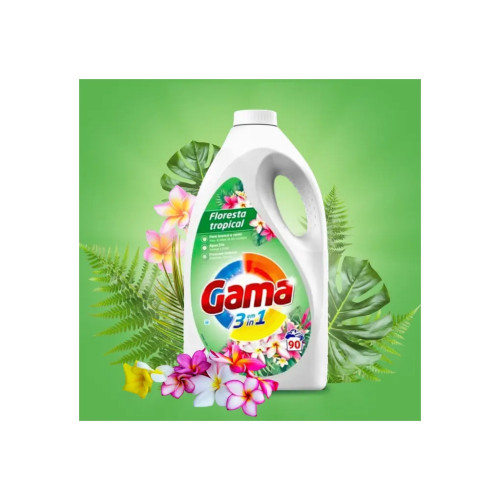 Гель для стирки Gama Floresta Tropical С ароматом тропических цветов 4.05 л (8435495834342) – Gama (вид 1)