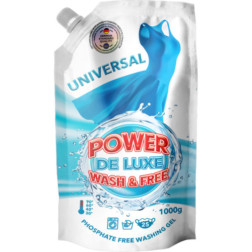 Гель для прання Power De Luxe Універсальний 1 кг (4260637720863) – Power De Luxe