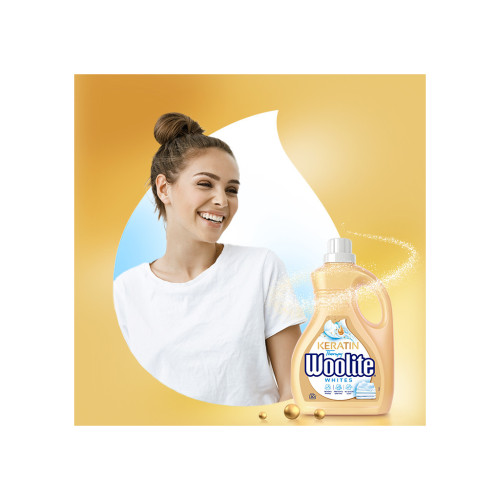 Гель для стирки Woolite Для светлых и белых тканей С кератином 1.8 л (5908252004553) – Woolite (вид 1)