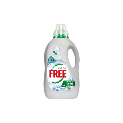 Гель для прання Free Alpine Freshness White З ароматом свіжості 2 л (4820196011507) – Free
