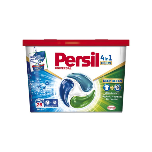 Капсулы для стирки Persil 4in1 Discs Universal Deep Clean 26 шт. (9000101599466) – Persil