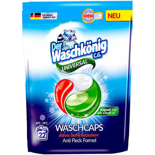 Капсули для прання Waschkonig Universal 3 in 1 22 шт. (4260418933659) – Waschkonig