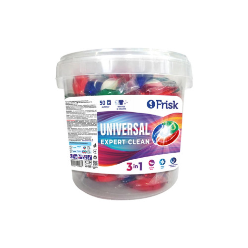 Капсулы для стирки Frisk Expert Clean Universal 50 шт. (4820197122660) – Frisk