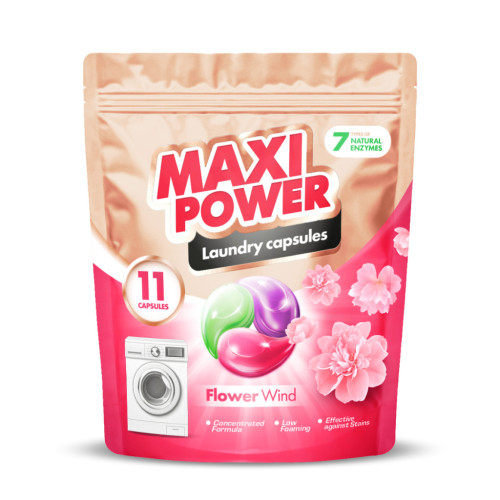 Капсули для прання Maxi Power Flower Wind 11 шт. (4823098414988) – Maxi Power