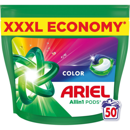 Капсули для прання Ariel Pods All-in-1 Color Для кольорового 50 шт. (8700216764285) – Ariel (вид 1)