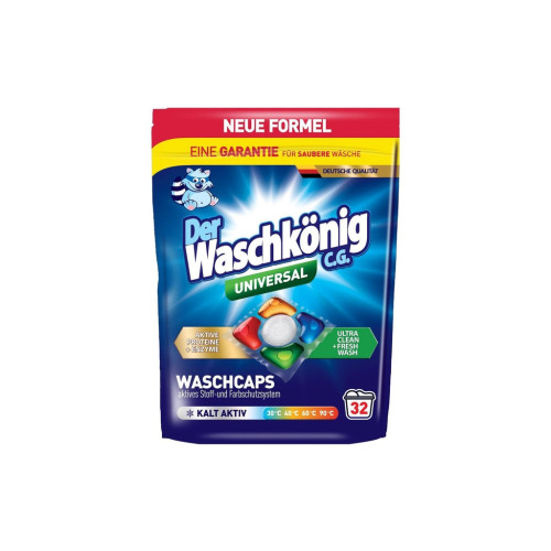Капсулы для стирки Waschkonig Universal Пятиятикамерные 32 шт. (4260418935622) – Waschkonig