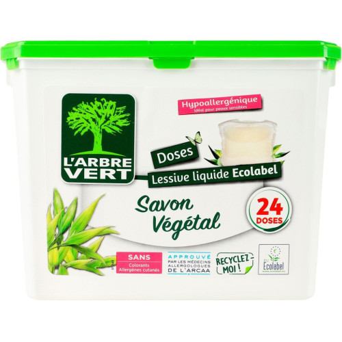 Капсулы для стирки L'Arbre Vert Растительное мыло 24 шт. (3450601046735) – L'Arbre Vert