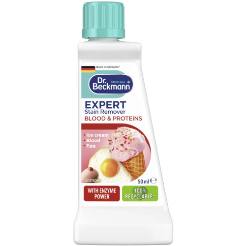 Засіб для видалення плям Dr. Beckmann Експерт Кров та білкові плями 50 мл (4008455004013/4008455589213) – Dr. Beckmann
