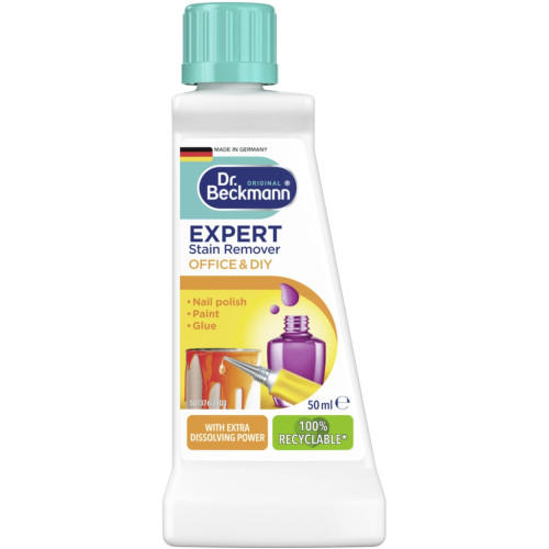 Средство для удаления пятен Dr. Beckmann Офис и Хобби: от пятен клея, жевательной резинки и краски 50 мл (4008455004068/4008455589411) – Dr. Beckmann
