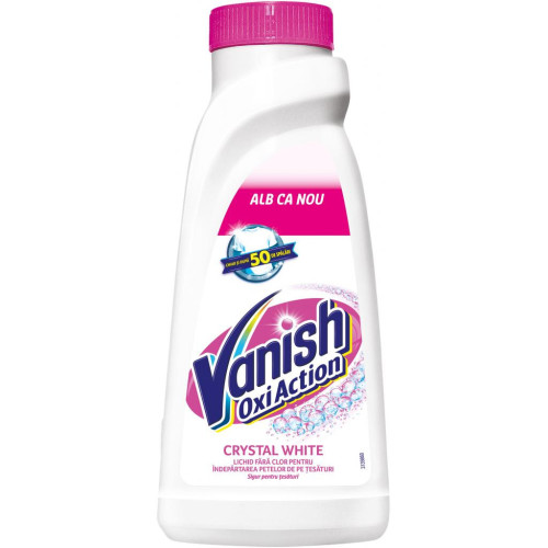 Засіб для видалення плям Vanish Oxi Action Кришталева білизна 500 мл (5949031308998/4820232971048) – Vanish