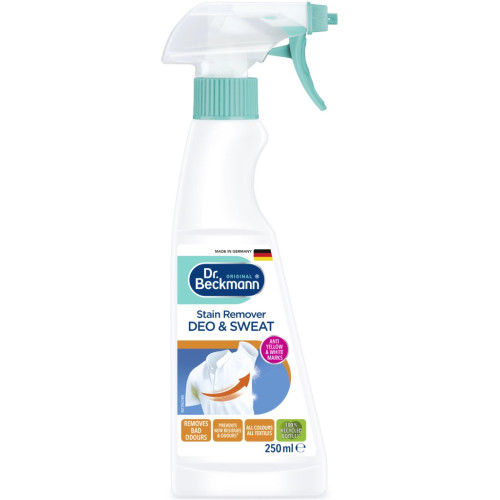 Средство для удаления пятен Dr. Beckmann Спрей от дезодоранта и пота 250 мл (4008455541112) – Dr. Beckmann