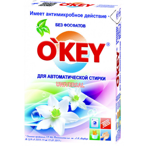 Стиральный порошок O'KEY Universal 400 г (4820049380903) – O'KEY