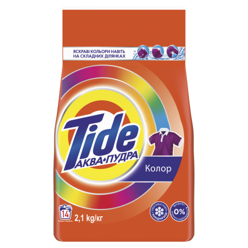 Стиральный порошок Tide Аква-Пудра Color 2.1 кг (8006540534274) – Tide (вид 1)