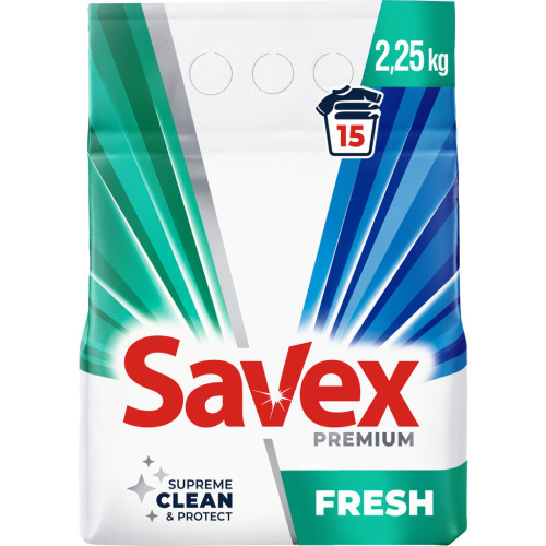 Стиральный порошок Savex Premium Fresh 2.25 кг (3800024047909) – Savex