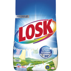 Пральний порошок Losk Автомат для білих та світлих речей Гірське озеро 2.4 кг (9000101805390)