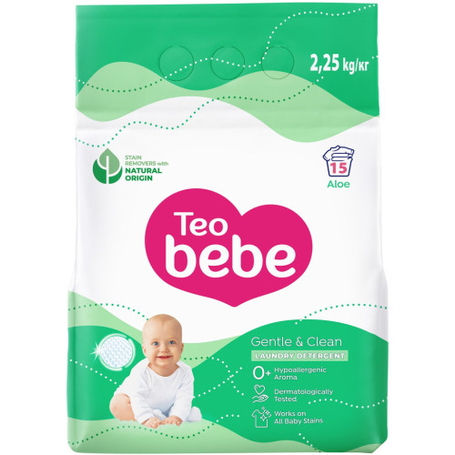 Стиральный порошок Teo bebe Gentle & Clean Aloe 2.25 кг (3800024048456) – Teo bebe