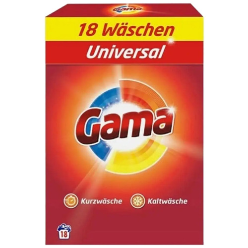 Стиральный порошок Gama 3 in 1 Universal 1.08 кг (8435495837633) – Gama