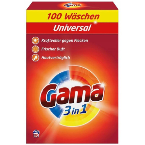 Стиральный порошок Gama 3 in 1 Universal 6 кг (8435495837756) – Gama