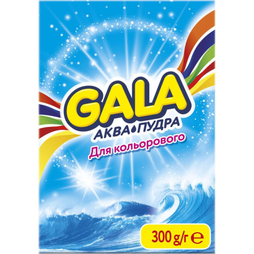 Пральний порошок Gala Аква-Пудра Морська свіжість для кольорової білизни 300 г (8006540512159) – Gala