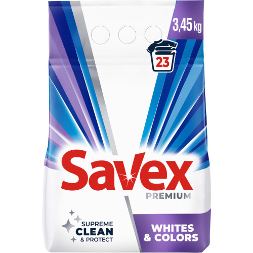 Стиральный порошок Savex Premium Whites & Colors 3.45 кг (3800024047916) – Savex