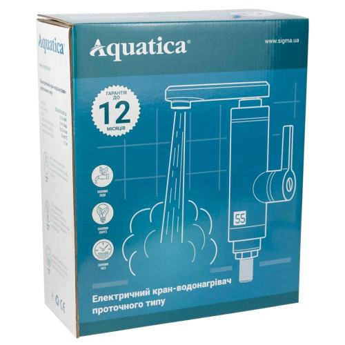 Проточний водонагрівач AQUATICA JZ 3.0кВт 0.4-5бар для ванн (9793213) – AQUATICA (вид 2)