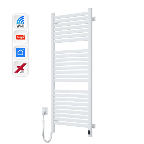 Сушарка для рушників Navin Авангард Х, 1200х480, Wi-Fi, сталь, білий, лівобічна (12-172155-4812) – Navin