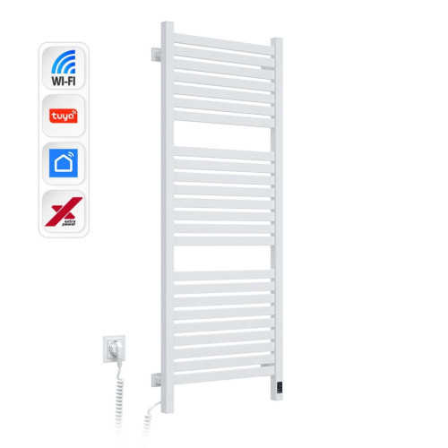 Сушарка для рушників Navin Авангард Х, 1200х480, Wi-Fi, сталь, білий, лівобічна (12-172155-4812) – Navin (вид 1)